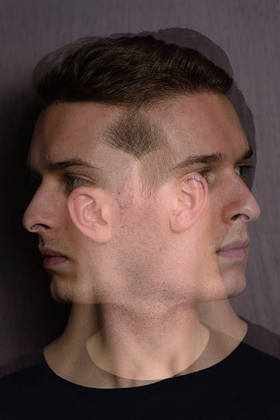 istock Double exposure portrait of man 544333192