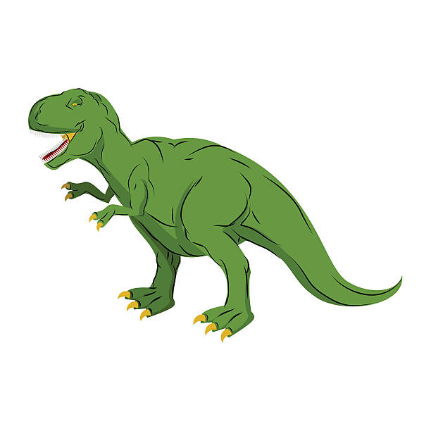 Green Gigantic Dinosaur Tyrannosaurus Rex Prehistoric Reptile Stock  Illustration - Download Image Now - iStock