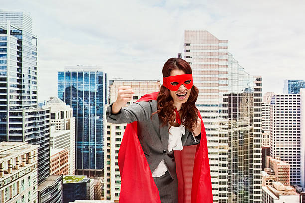 istock Superhero fighting outdoors 544335006