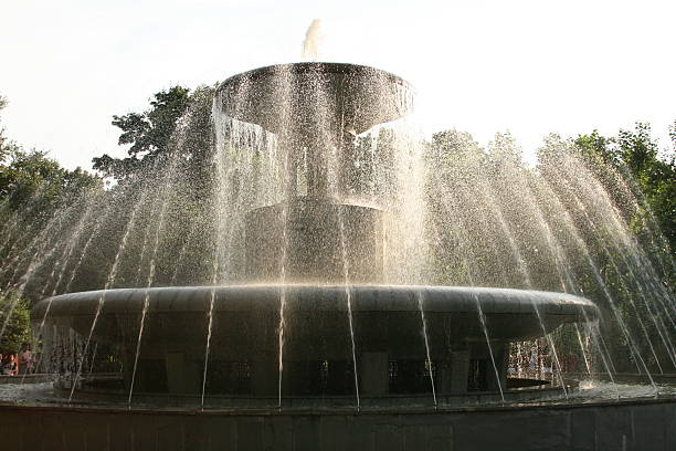 istock Large fountain in a park 544337848