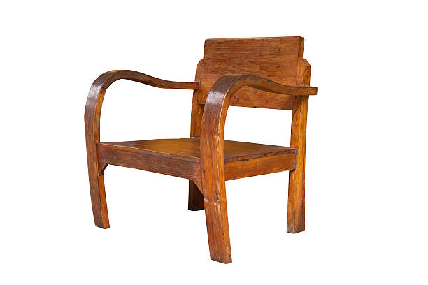 istock Wooden chair isolated on white background 544341038