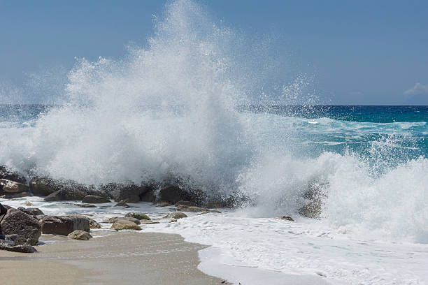 istock Stormy day at the beach 544341414