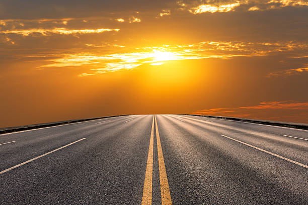 istock New asphalt highway scenery at sunset 544341514