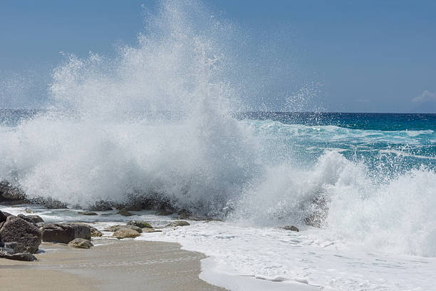 istock Stormy day at the beach 544341596