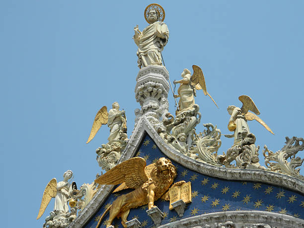 ST. Marc's Basilica in Venice Italy. stock photo