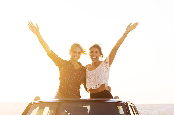 istock Friends enjoying road trip 544349682