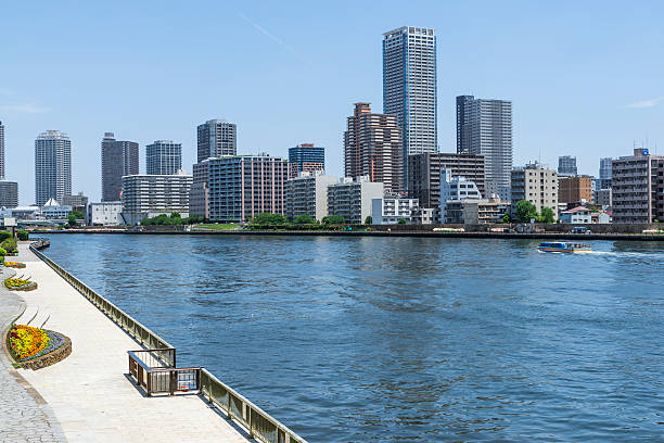 istock Sumida River and urban landscape 544350458