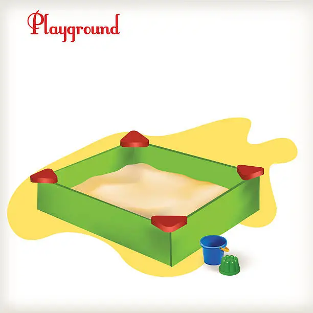 Vector illustration of playground