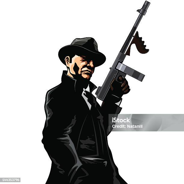 Gangster Stock Illustration - Download Image Now - Gangster, Mafia