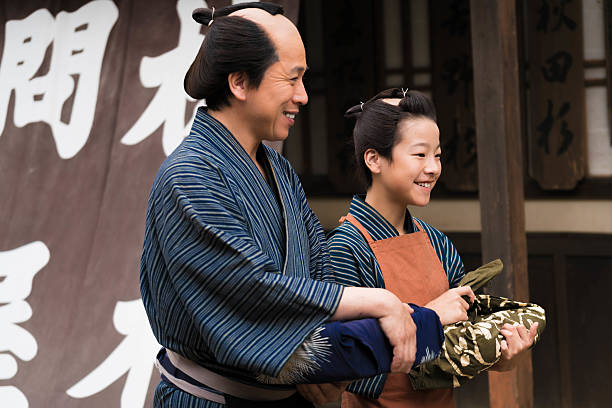 istock Japanese man and child 544356638