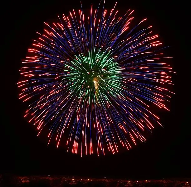 Photo of Colourful fireworks, Malta fireworks festival, 4 of July, Maltese shell