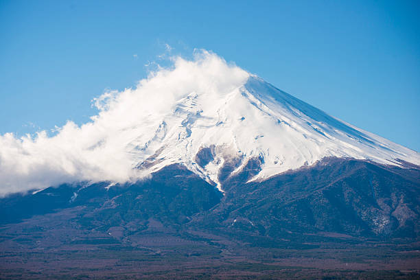 istock beautiful Fuji mountain with blue sky 544448374
