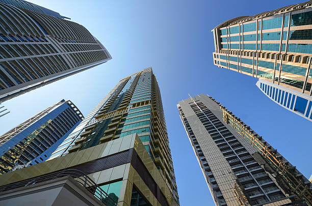 istock Tall Dubai Marina skyscrapers in UAE 544451278