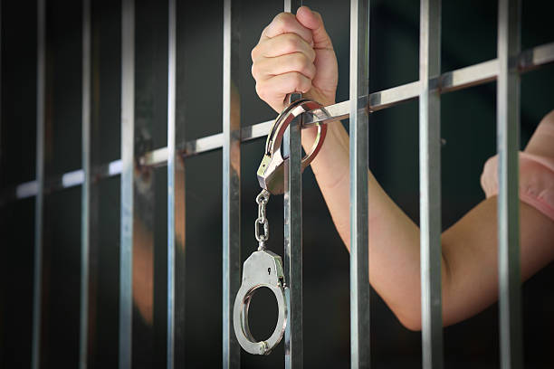 istock hand of prisoner in jail 544460642
