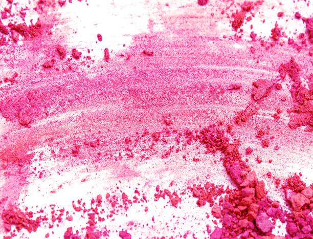 istock pink eyeshadow crushed on white close up for background 544460754