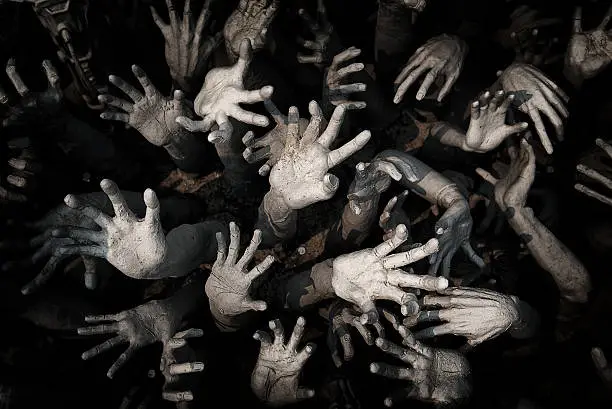 hand ghost ,zombie Bloody hands background,maniac,Blood zombie hands, zombie theme, halloween theme