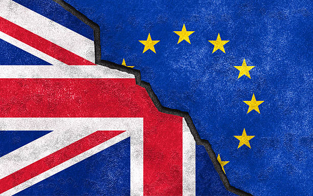 istock Brexit. Great Britain exit of EU art illustration 544463224