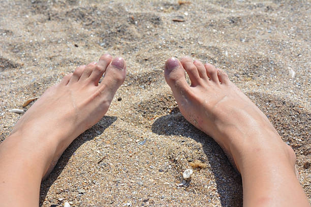 istock Feet in the sand 544463362