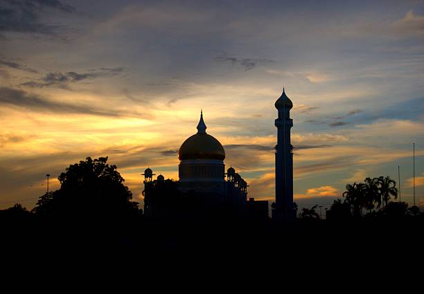 istock Silhouette of a mosque at sunset 544465898
