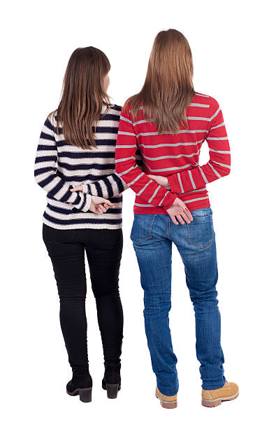 istock Back view of two young girl 544467072