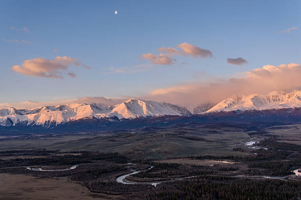 istock mountains clouds sunrise valley snow 544467298