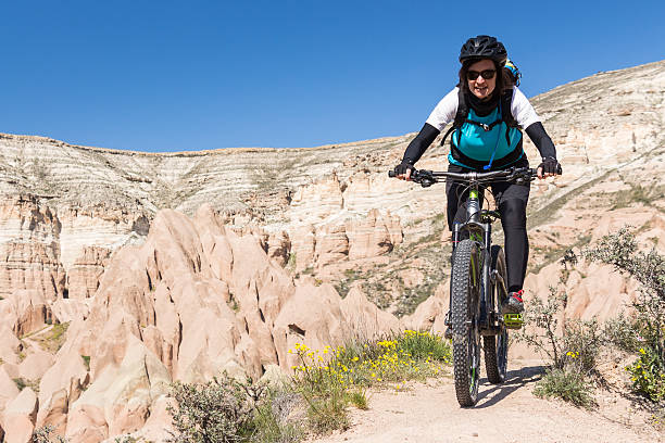 istock Mountainbiking in Cappadocian Canyons, Turkey 544467386