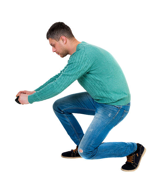 istock Back view of man photographing 544469644