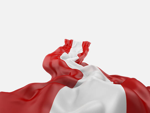istock Waving flag of the Austria on white background 544470474