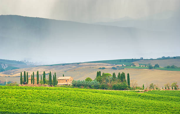 istock Rainy weather in Tuscany, Italy. 544471748