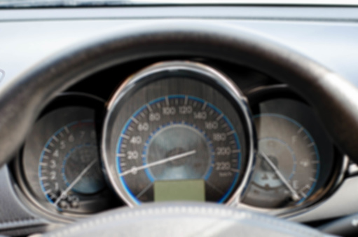 Background defocus Car Speedometer