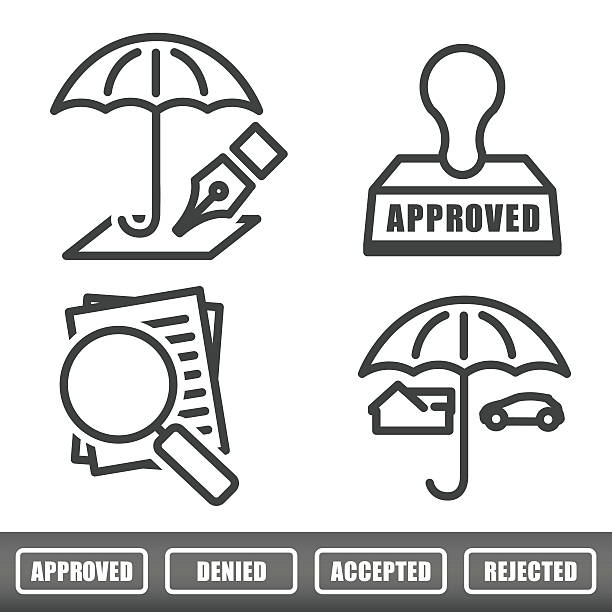 Insurance Icons Isolated on a White Background Black and White Home and Auto Insurance Icons Isolated on a solid Background insurer stock illustrations