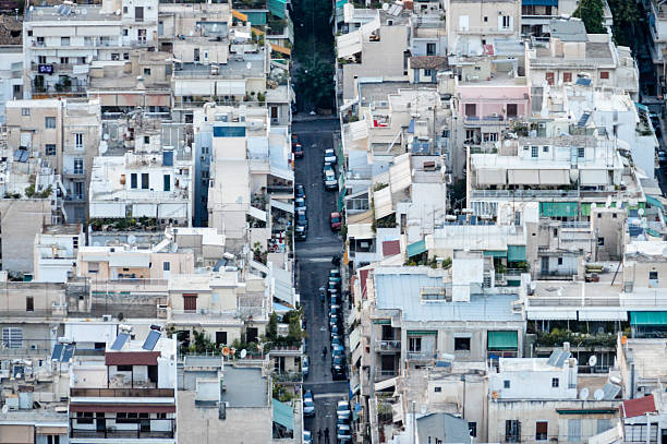 istock Athens, Greece Cityscape and Building Rooftops 544475528