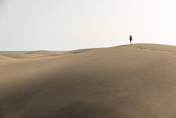 istock Men walking in the desert on sand dunes 544475712