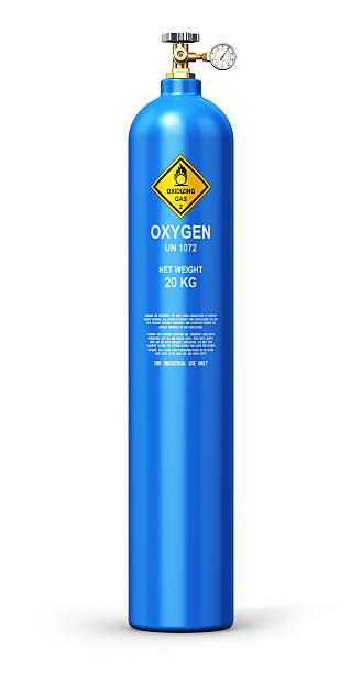 istock Liquefied oxygen industrial gas cylinder 544476502