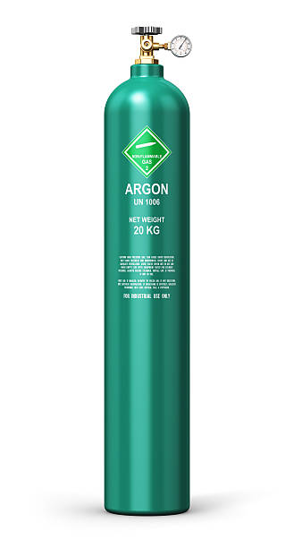 istock Liquefied argon industrial gas cylinder 544476520