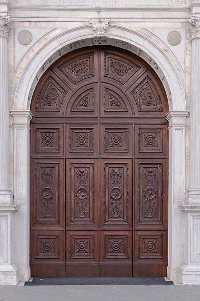 istock Marble portal in Gothic-Renaissance style. 544477500