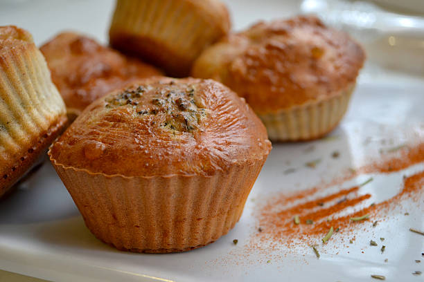 istock Muffins with broccoli on a white plate 544477770