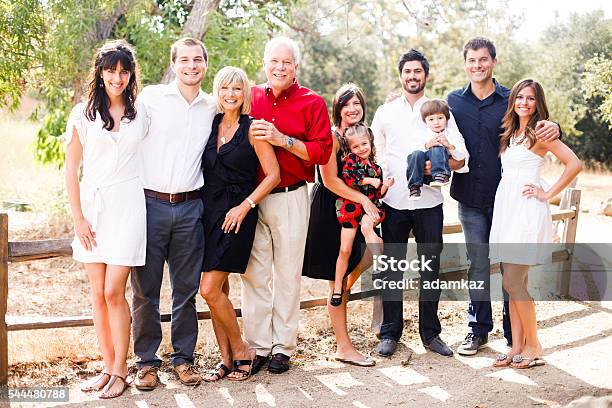 Three Generation Family Portrait Stock Photo - Download Image Now - Brother, Cousin, Family