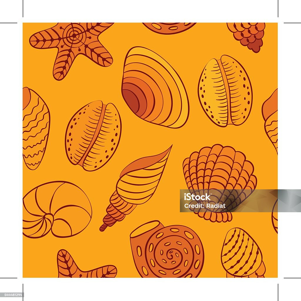 Vector Nautilus Shell Pattern Nautilus Shells Vector Seamless Pattern Stock Illustration - Download ...