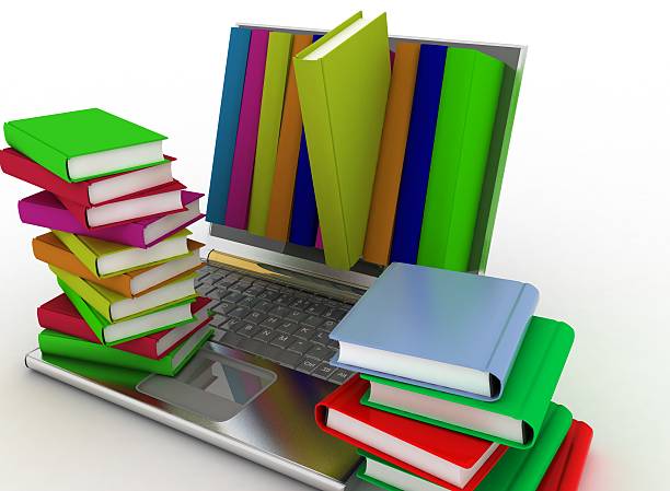 istock Books from your laptop 544482562
