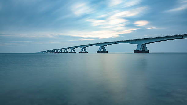 istock Zeeland bridge after sunrise 544483334