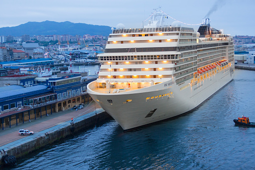 Vigo, Spain - June 5, 2014: The cruise ship \