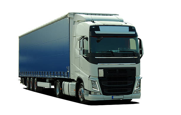 istock large truck with semi trailer 544484758