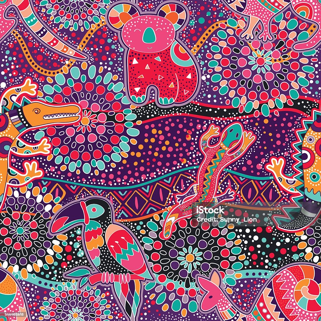 Cultural Patterns Colorful Colorful Decorative Pattern Ethnic Background Stock Illustration ...