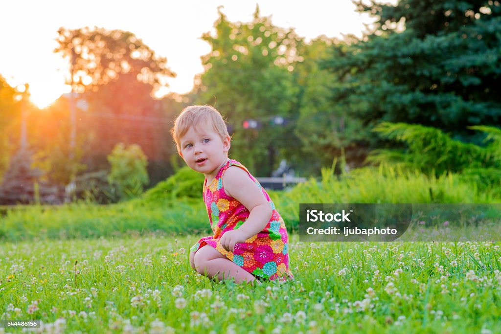 Cute Baby Girl In Nature Stock Photo - Download Image Now - Child, Small,  12-17 Months - iStock