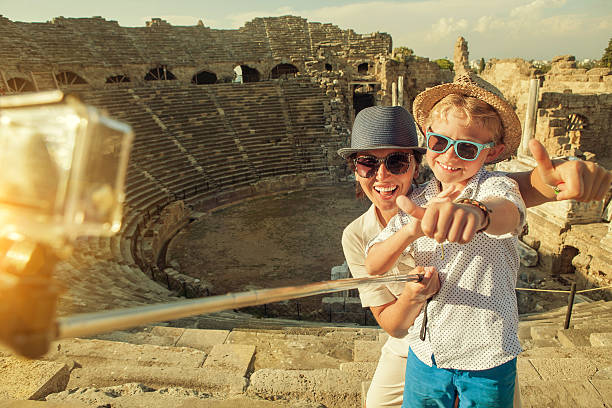 istock Mother with son take a vacation photo 544487042
