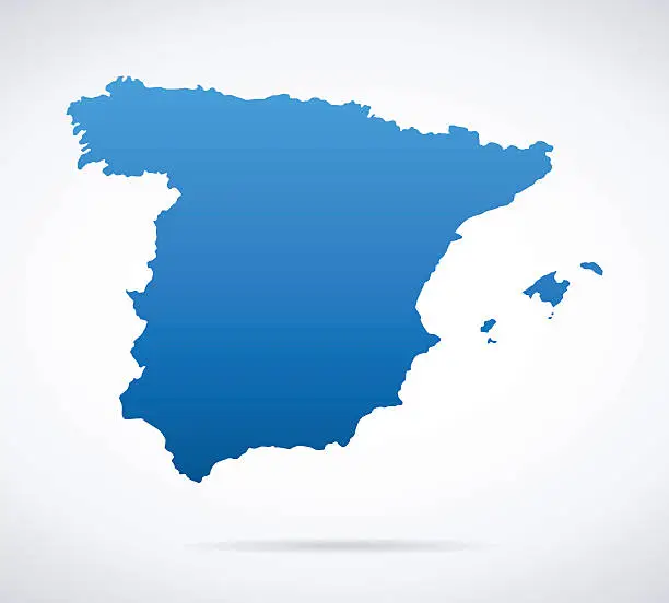 Vector illustration of Spain Map