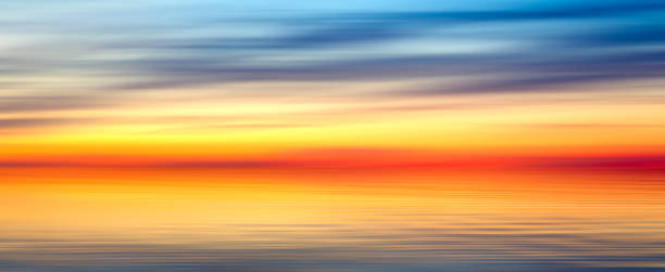 istock Nice bright red yellow blue abstract blur texture background panorama 544489310
