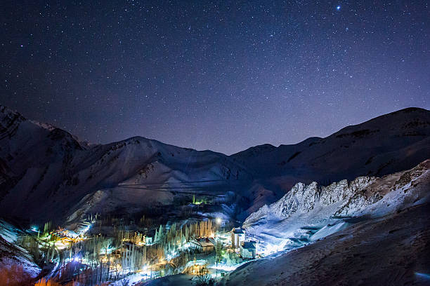 istock Gajereh village at night 544489582