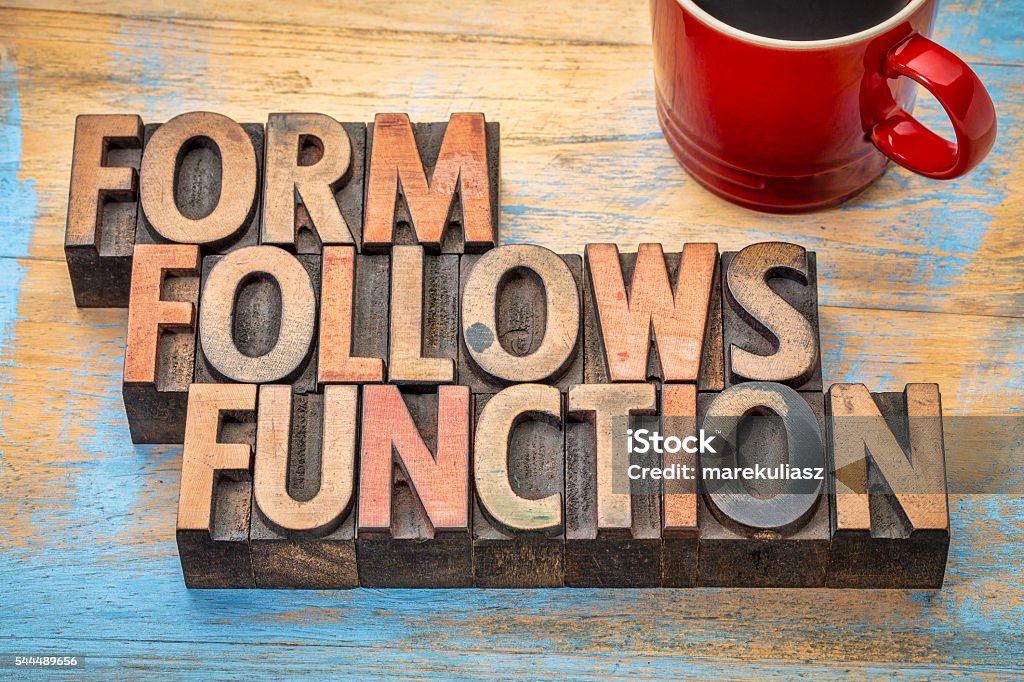 Follows Form Follows Function Stock Photo - Download Image Now - Accessibility ...